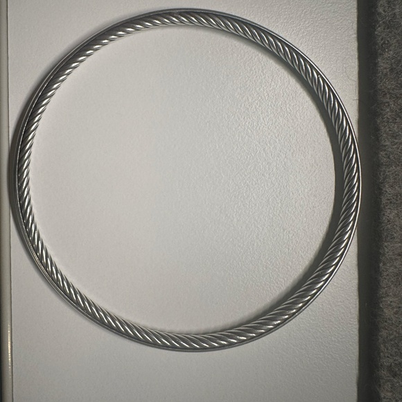 David Yurman Sterling Silver Classics Cable Bangle Bracelet - Picture 9 of 14